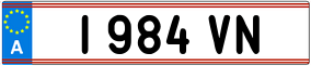 Trailer License Plate